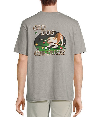 Tommy Bahama Old Dog Cue Tricks Short Sleeve Pocket T-Shirt
