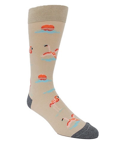 Tommy Bahama Paint The Sky Pink Crew Dress Socks