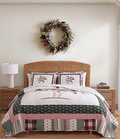 Tommy Bahama Palm Tree Patchwork Cotton Quilt Mini Set