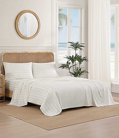 Tommy Bahama Palma Stripe Cotton Sateen Sheet Set