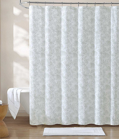Tommy Bahama Pen And Ink Palm Shower Curtain