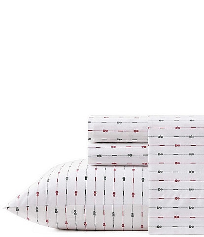 Tommy Bahama Pineapple Pinstripe Washed Cotton Percale Sheet Set