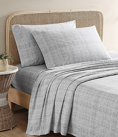 Tommy Bahama Raffia Linen Woven Textured Cotton Percale Sheet Set