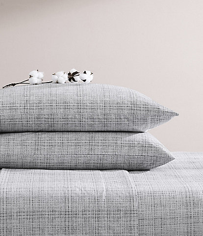 Tommy Bahama Raffia Linen Woven Textured Cotton Percale Sheet Set