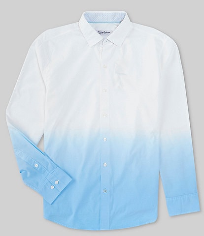 Tommy Bahama Sarasota Stretch Fade To Blanc Long Sleeve Woven Shirt