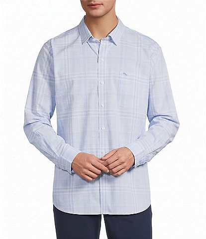 Tommy Bahama Sarasota Stretch Porto Plaid Long Sleeve Woven Shirt