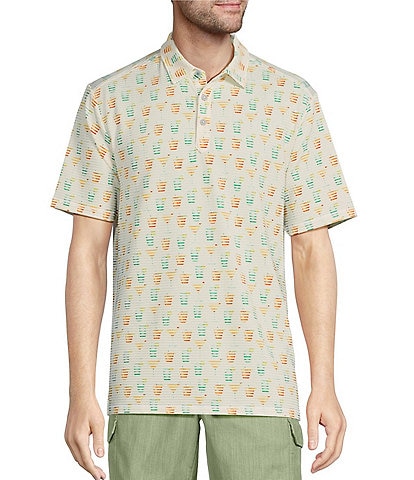 Tommy Bahama Seersipper Short Sleeve Polo Shirt