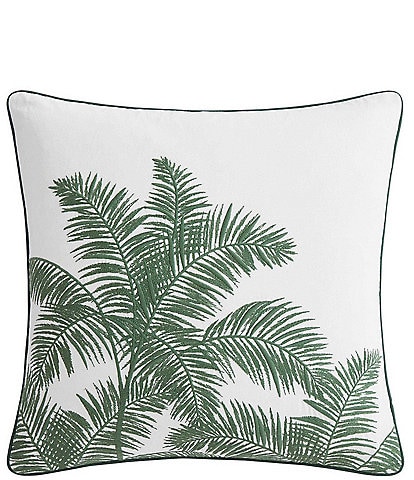 Tommy Bahama Shaded Palms Cotton Canvas Decorative Square Pillow