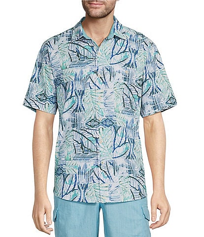 Tommy Bahama Short-Sleeve Batik-Printed Woven Shirt