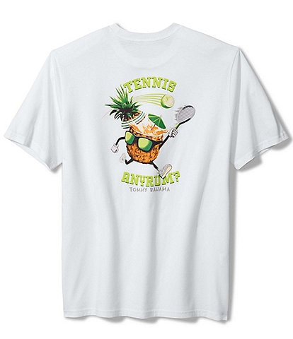 Tommy Bahama Short Sleeve V-Neck Tennis Antrum Graphic T-Shirt