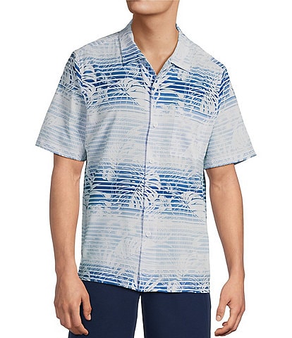 Tommy Bahama Short Sleeve Vera Cruz Cay Sardinia Sea Shirt