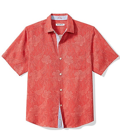 Tommy Bahama Silk Hibiscus Jungle Short Sleeve Woven Shirt