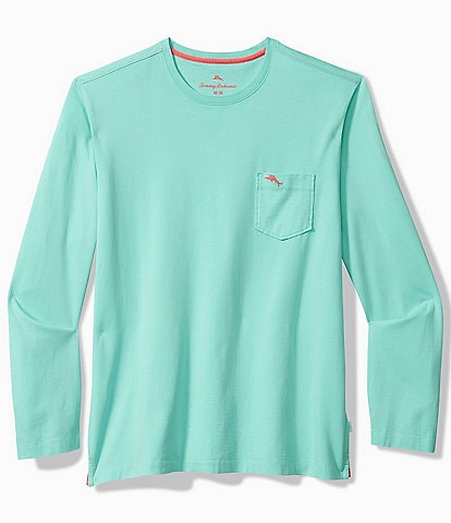 Tommy Bahama Solid New Bali Skyline Long Sleeve Pocket T-Shirt