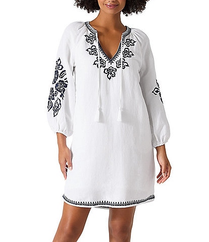 Tommy Bahama St. Lucia Embroidered Tunic Dress