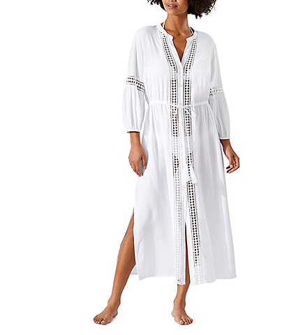 Tommy Bahama Sunlace Tie Waist Swim Cover Up Duster
