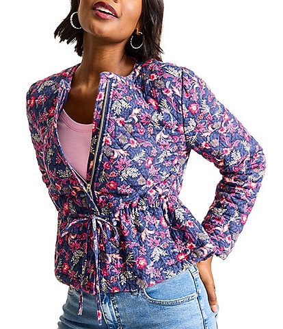 Tommy Bahama Sweeping Florals Quilted Tie Jacket