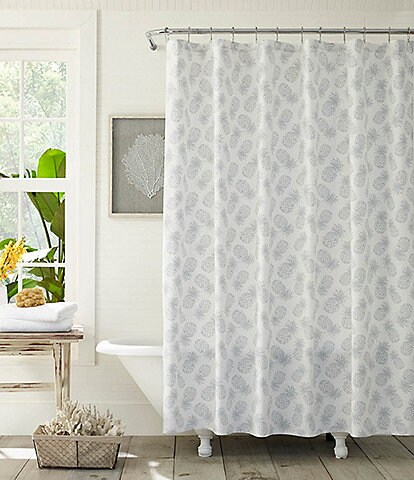 Tommy Bahama Tossed Pineapple Shower Curtain