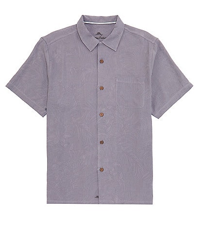 Tommy Bahama Solid Tropic Isle Short-Sleeve Spread Collar Woven Shirt