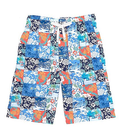 Tommy Bahama Tropical Patchwork Print Woven Jam Shorts