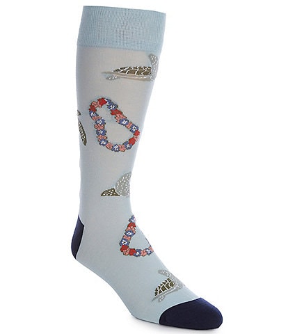 Tommy Bahama Turtle-Ific Crew Dress Socks