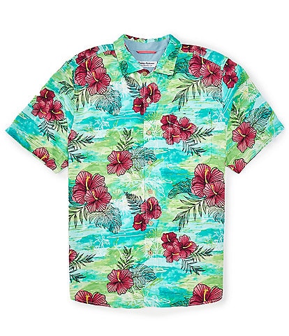 Tommy Bahama Veracruz Cay Fresco Blooms Short Sleeve Woven Shirt