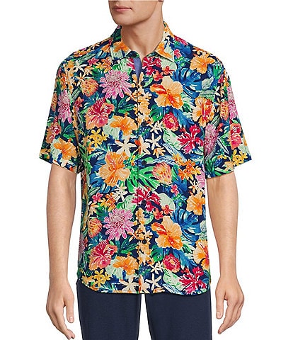 Tommy Bahama Veracruz Cay Perfectly Paradise Short Sleeve Woven Shirt