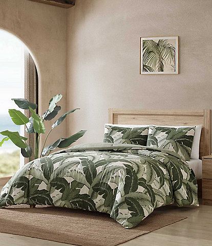 Tommy Bahama Vintage Palms Cotton Duvet Cover Mini Set