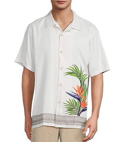 Tommy Bahama Viva Paradiso Short Sleeve Woven Silk Camp Shirt