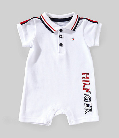 Tommy Hilfiger Baby Boys Newborn-9 Months Short-Sleeve Shortall
