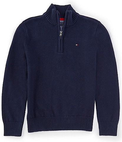 Tommy Hilfiger Big Boys 8-20 Long Sleeve Quarter-Zip Sweater