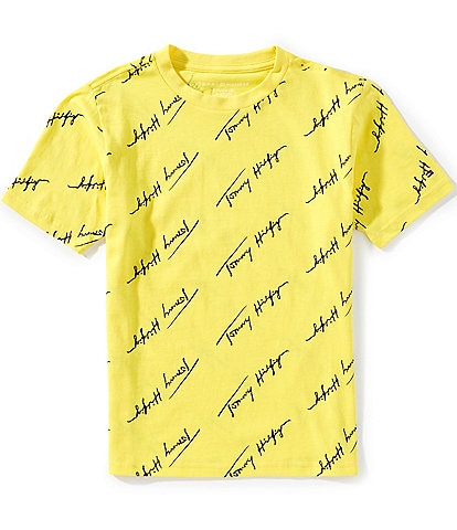 Tommy Hilfiger Big Boys 8-20 Short-Sleeve Angled Script T-Shirt