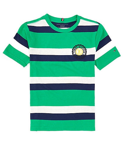 Tommy Hilfiger Big Boys 8-20 Short Sleeve Bold Stripe Varsity T-Shirt