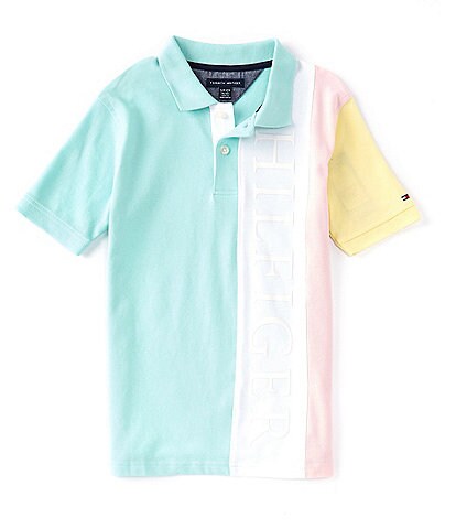 Tommy Hilfiger Big Boys 8-20 Short Sleeve Color Block Polo Shirt
