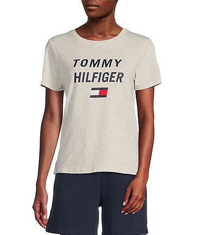 Tommy Hilfiger Sport Slim Crew Neck Short Sleeve Graphic Logo Tee