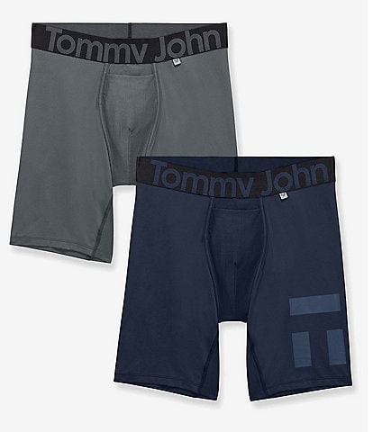  Tommy John Mens Trunk 4 - 2 Pack - Underwear - Cotton Basics  Boxers