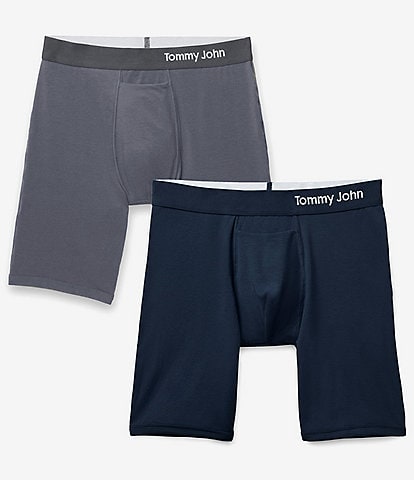 Tommy John Cool Cotton 8" Inseam Boxer Briefs 2-Pack