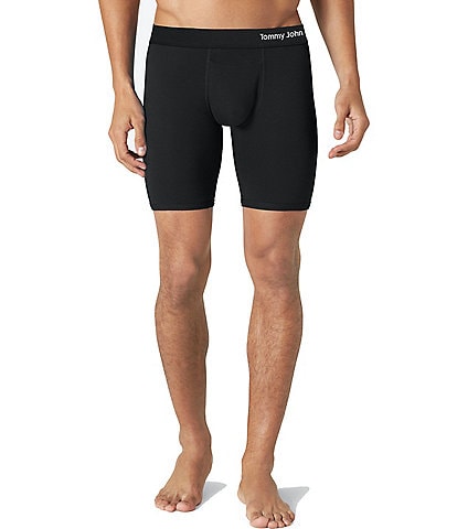 Tommy John Cool Cotton 8" Inseam Solid Boxer Briefs