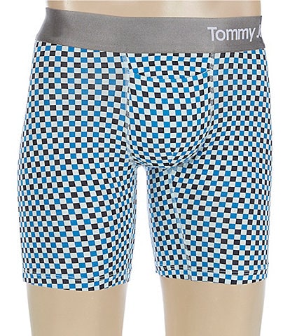 Tommy John Cool Cotton Checked 6#double; Inseam Boxer Briefs