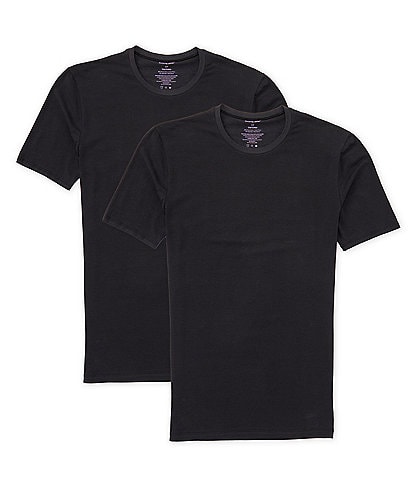 Tommy John Cool Cotton Short Sleeve Slim Fit Tee Solid 2-Pack