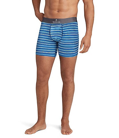 Tommy John Second Skin Chase Stripe 6#double; Inseam Boxer Briefs