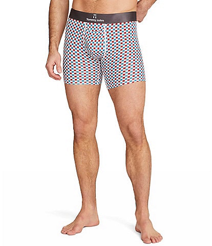 Tommy John Second Skin Checkmate 6" Inseam Boxer Briefs