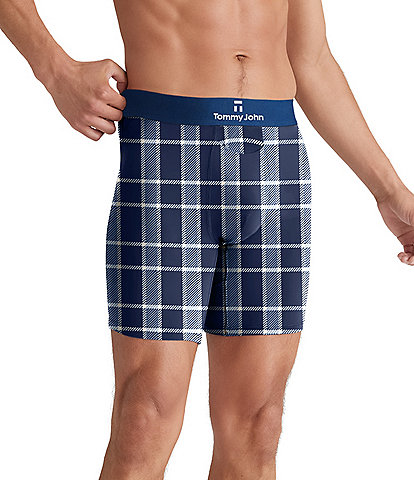 Tommy John Second Skin Medieval Plaid 6" Inseam Boxer Briefs