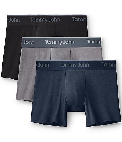 Tommy John Second Skin Modal 4#double; Inseam Boxer Brief 3-Pack