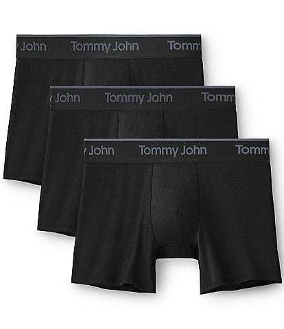 Tommy John Second Skin Modal 4#double; Inseam Boxer Brief 3-Pack
