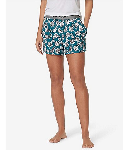 Tommy John Second Skin Pull-On Floral Print Coordinating Sleep Shorts