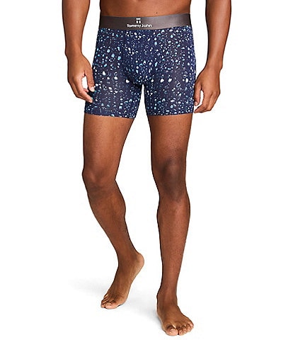 Tommy John Second Skin Summer Storm 6#double; Inseam Boxer Briefs
