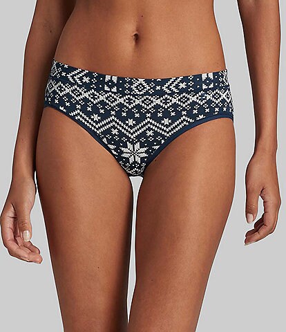Tommy John Women's Printed Second Skin Hipster Panty