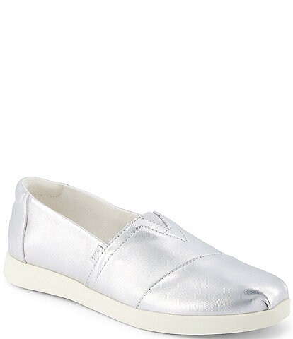 TOMS Alpargata Metallic Leather Slip-Ons