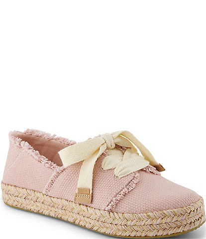TOMS Carolina Woven Fabric Platform Espadrille Sneakers