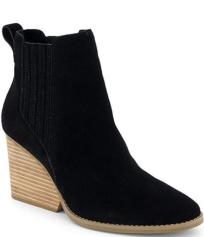 TOMS Noa Chelsea Sculpted Wedge Ankle Booties